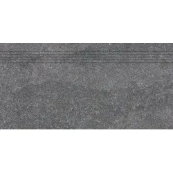 Rako Kaamos Treppenfliese schwarz 30x60 cm matt DCPSE588.1