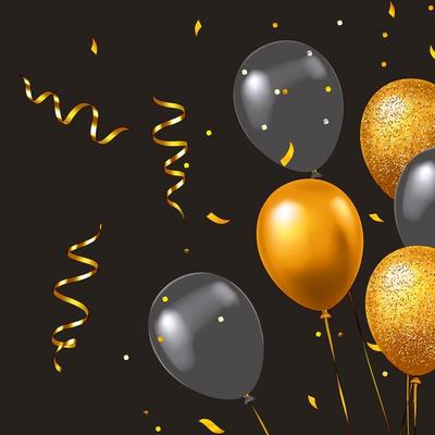 240x PAPER + DESIGN Tissue-Serviette 33 x 33 cm Elegant Balloons 3-lagig