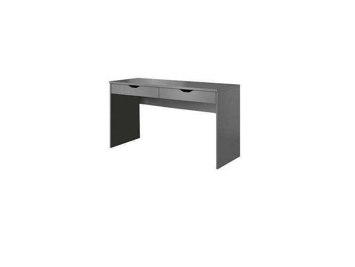 Feldmann-Wohnen Schreibtisch Mati graphit 138 / 50 / 76cm, Graphitfarben, Holz, 2 Schubladen, Rechteckig,Rechteckig, 138x76x50 cm, Büromöbel, Schreibtische, Schreibtische