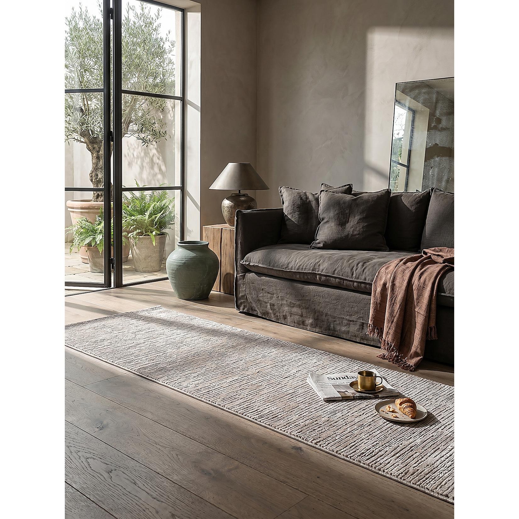 Läufer Waschbar Beige 80x150 cm - KASOS Kadima Design