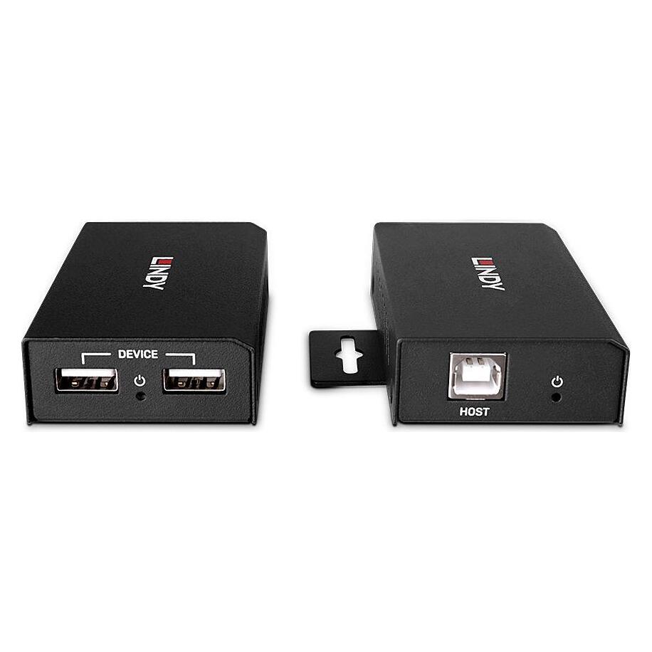 Lindy 100m 2 Port USB 2.0 Cat. 6 (2 Ports) (43408)