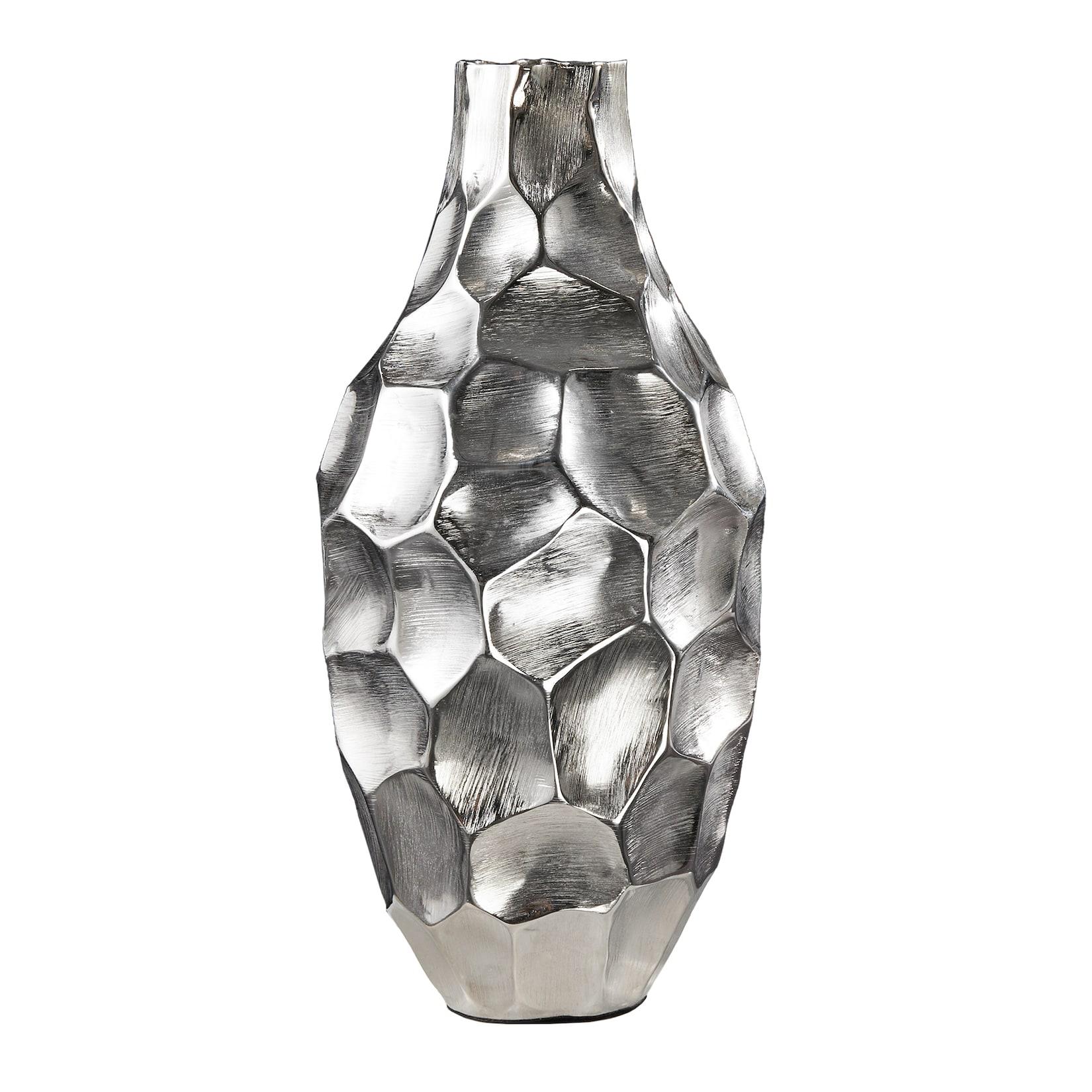 riess-ambiente Vase ORGANIC ORIENT - 45cm silber Hammerschlag Design