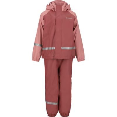 Regenanzug ZIGZAG "Augus", Jungen, Gr. 92, rosa (rosa, rot), 100% Polyester, mehrfarbig, Sportanzüge Regenanzug, mit wärmendem Fleece-Futter