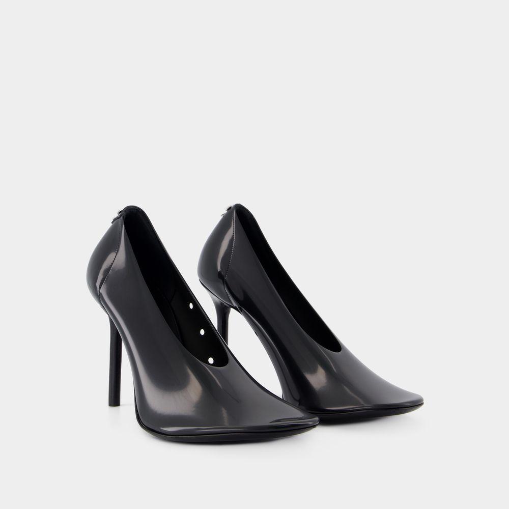 Nude Stilettos Pumps - Courreges - PVC - Schwarz