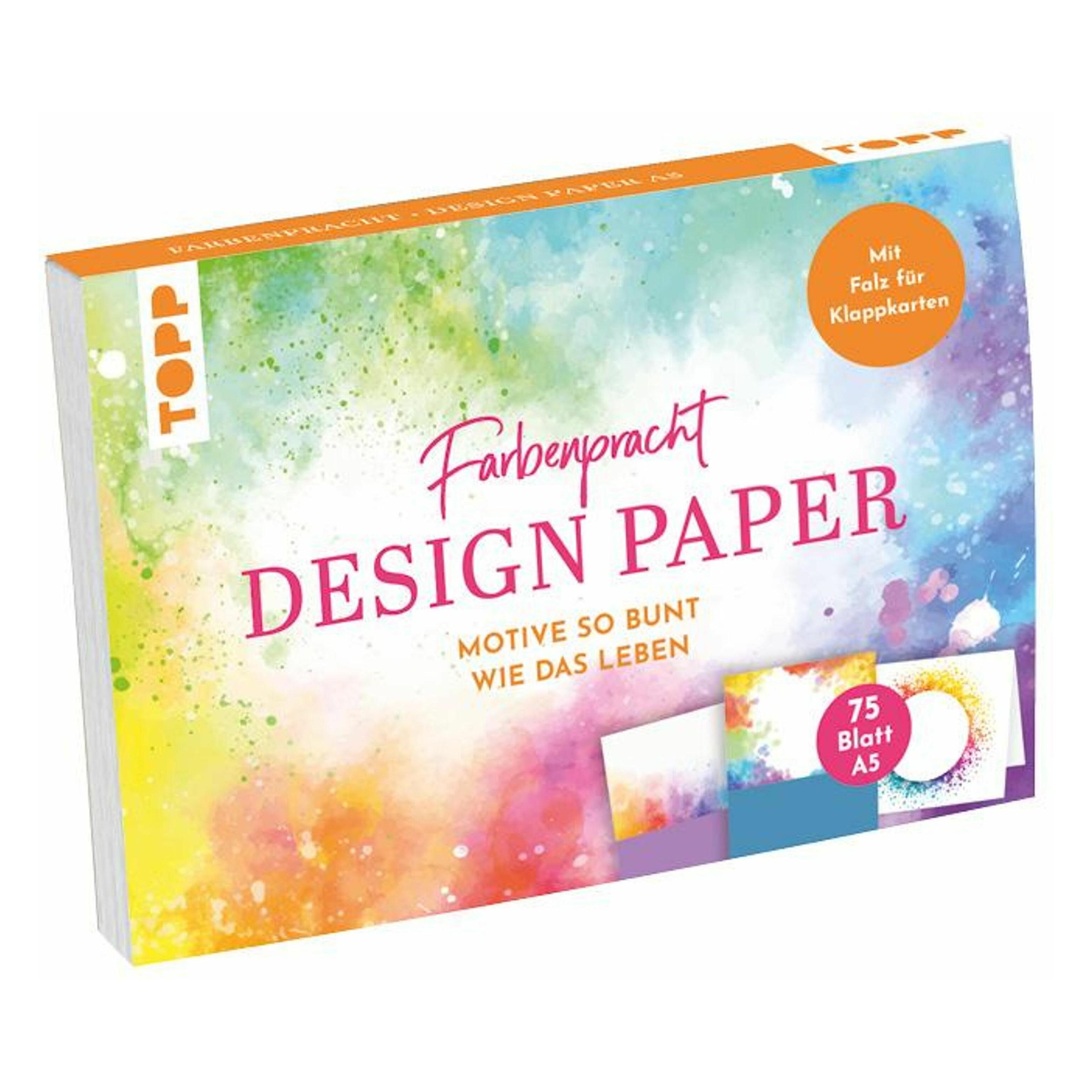 Frech Blum:Design Paper Farbenpracht A5 (220 g/m², 75x) (60734979)