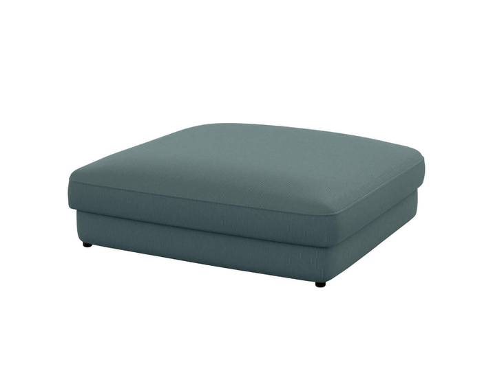 Trendmanufaktur Hocker, Blaugrau, Kunststoff, quadratisch, 133x43x133 cm, Made in Europe, erweiterbar (Typenauswahl), Wohnzimmer, Hocker, Sitzhocker