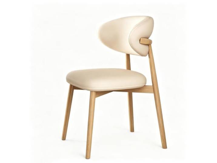 Esszimmerstuhl, Gepolsterte Esszimmer-Akzent-Beistellstühle, Event-Sitz Arbeits-Waschtischstuhl, Küchenstuhl Mit Massivholzrahmen, For Das Esszimmer Zu Hause(Beige)