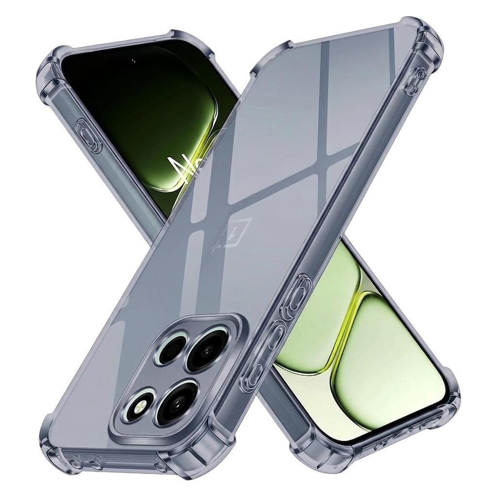Techsuit - Shockproof Clear Silicone - OnePlus Nord 6 - Smoke Black (OnePlus Nord 6) (70612400)