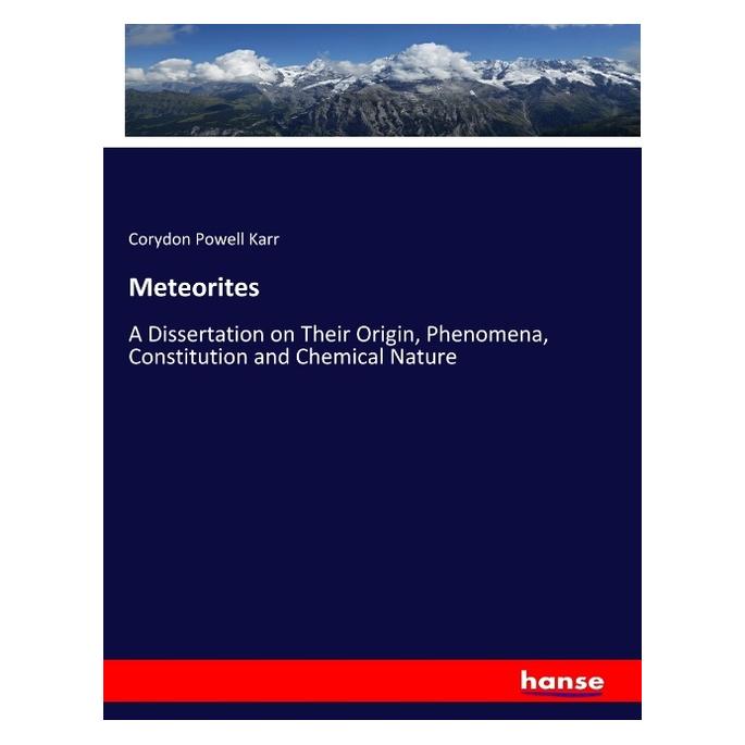 Hansebooks Meteorites (Englisch, Softcover, Corydon Powell Karr) (56093743)