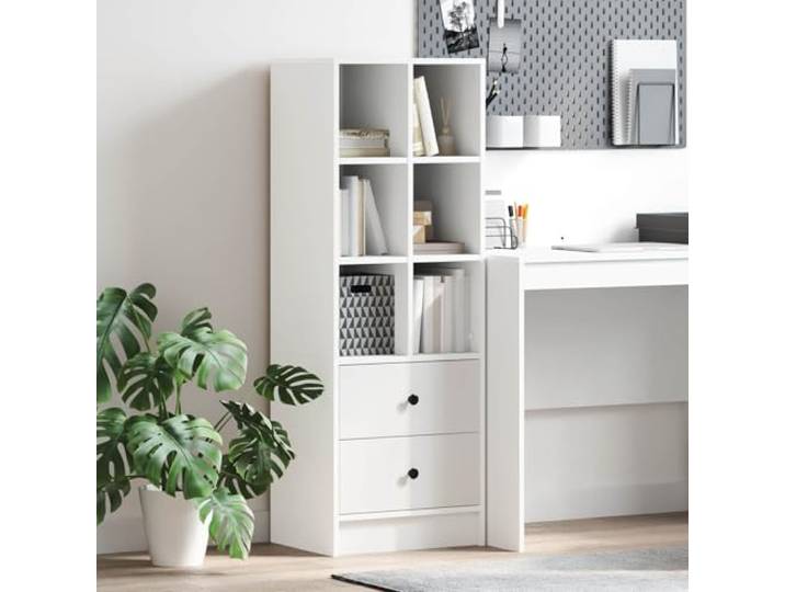 RJPLMFV Aufbewahrungsschrank, Weiß, 127 cm, 1 Anrichte Holzwerkstoff, modernes Design, mehrere Fächer, für Wohnzimmer oder Schlafzimmer