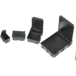 ESD BOX 3 SW/SW - ESD SMD Klappbox 41 x 15 x 37 mm, Deckel schwarz