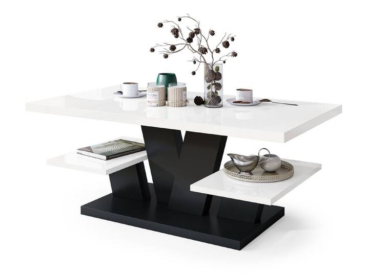 designimpex Couchtisch Design Viva Tisch Wohnzimmertisch 110x60x45 cm mit Ablagefläche