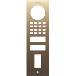 DoorBird D1101FV Fingerprint 50 Aufputz Frontblende – Echtes Messing