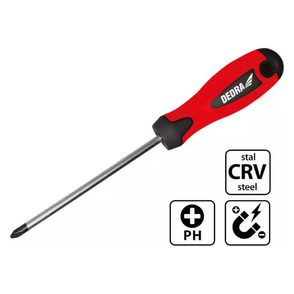 Dedra Schraubenzieher Phillips PH3x150mm, CrV (06A018)