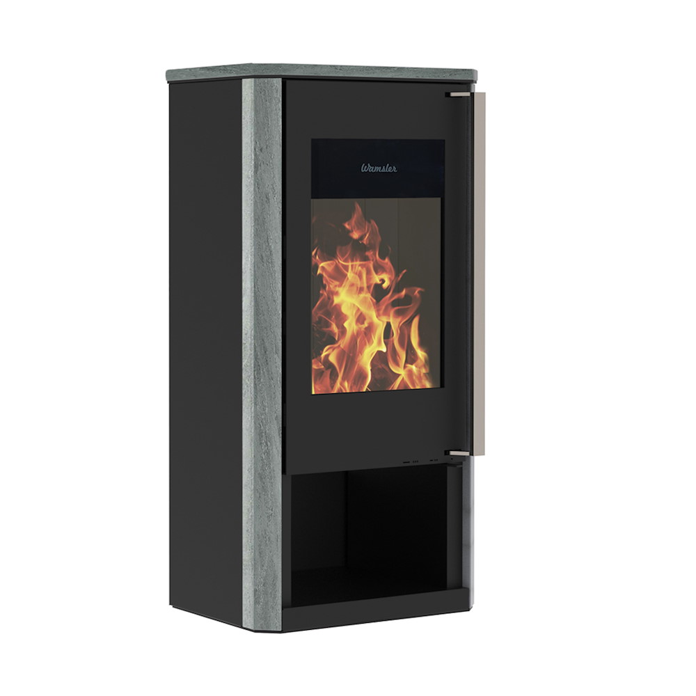 WAMSLERHAUSU Kaminofen Typ11320-Turon schwarz Naturstein 8kW 16976908