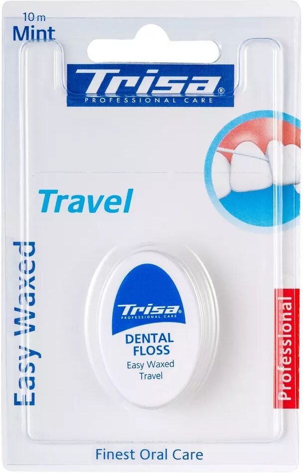 Trisa - Zahnseide Travel, Easy Waxed mint, Travel Mint Waxed, One Size