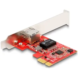 Delock PCI Express x1 Karte zu 1 x RJ45 2,5 Gigabit LAN i225 (Mini PCI Express), Netzwerkkarte