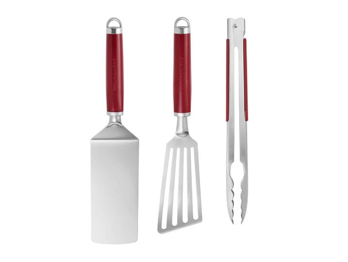 Ensemble de grillades d'intérieur 3 pièces Rouge