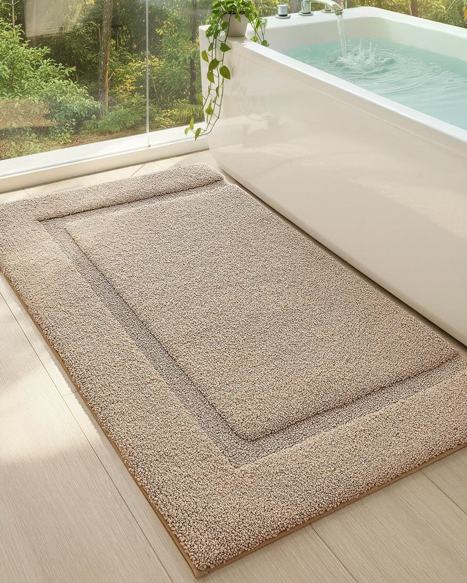Unyqoos Zachte en waterabsorberende badmat voor veilig en comfortabel gebruik