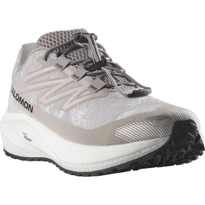Laufschuh SALOMON "AERO FLOW GRVL", Herren, Gr. 43, weiß, paloma, cloudburst, Synthetik, Textil, Schuhe Laufschuh, Gravelrunning-Schuhe für alle Untergründe