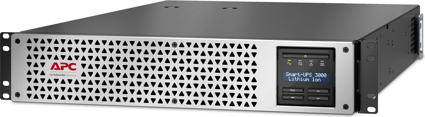 APC Smart-UPS Lithium Ion Rackmount UPS - 3000 VA - 2700 Watt - Line Interactive met 9 uitgangen en netwerkbeheerskaart