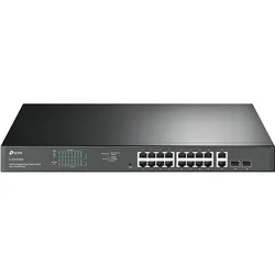 TP-Link TL-SG1218MPE (18 Ports), Netzwerk Switch, Schwarz