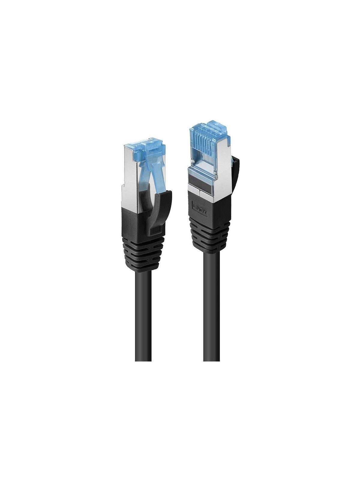 Lindy Cat.6A S/FTP TPE Network Cable - 0.3m - Schwarz - 0.3m