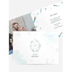 Osterkarten selbst gestalten mit Spruch und Fotos im Onlinedesigner bei Meine-Kartenmanufaktur.de
