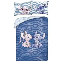 Halantex, Kinderbettwäsche, Stitch & Angel Waves (200 x 140 cm, 90 x 70 cm)