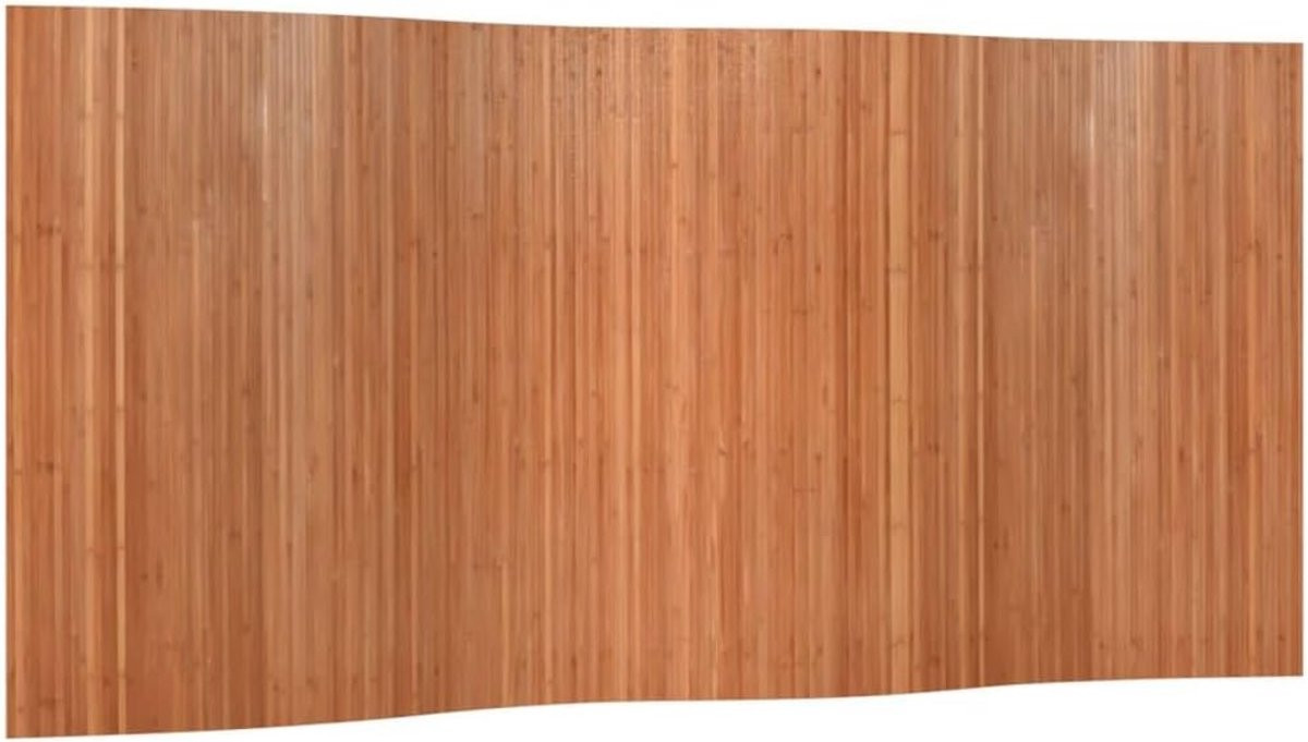 Kamerscherm Bamboe Bruin - Opvouwbare Ruimteverdeler - 400 x 165 cm