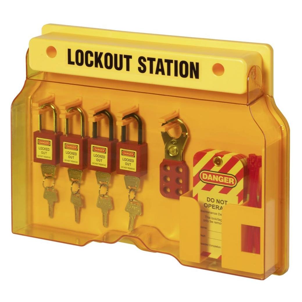 Sygonix SY-6872550 Verriegelung 412 mm Yellow Lockout Station 5 Hakenstellun (SY-6872550)