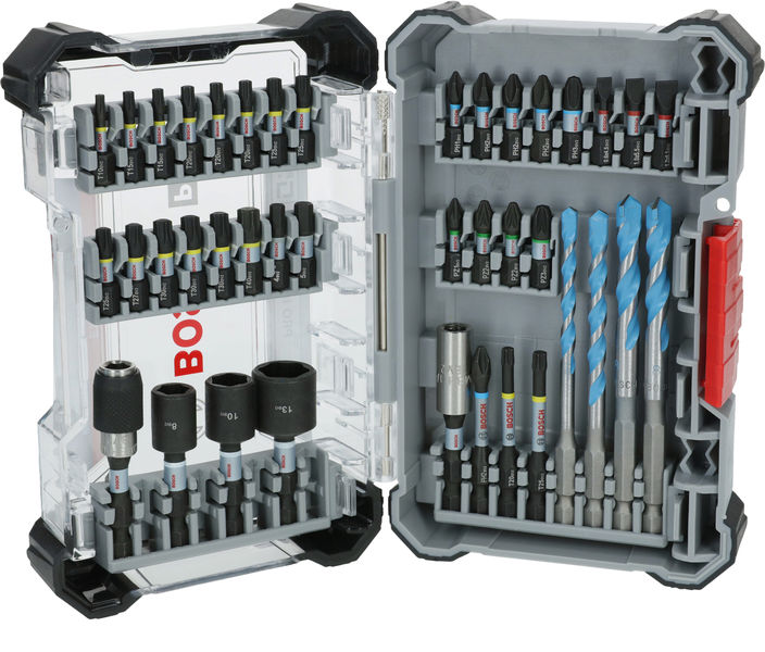 Bosch PRO Impact Schrauberbits und Multi Construction Bohrer Mixed Set, 40-tlg. 2608521U85