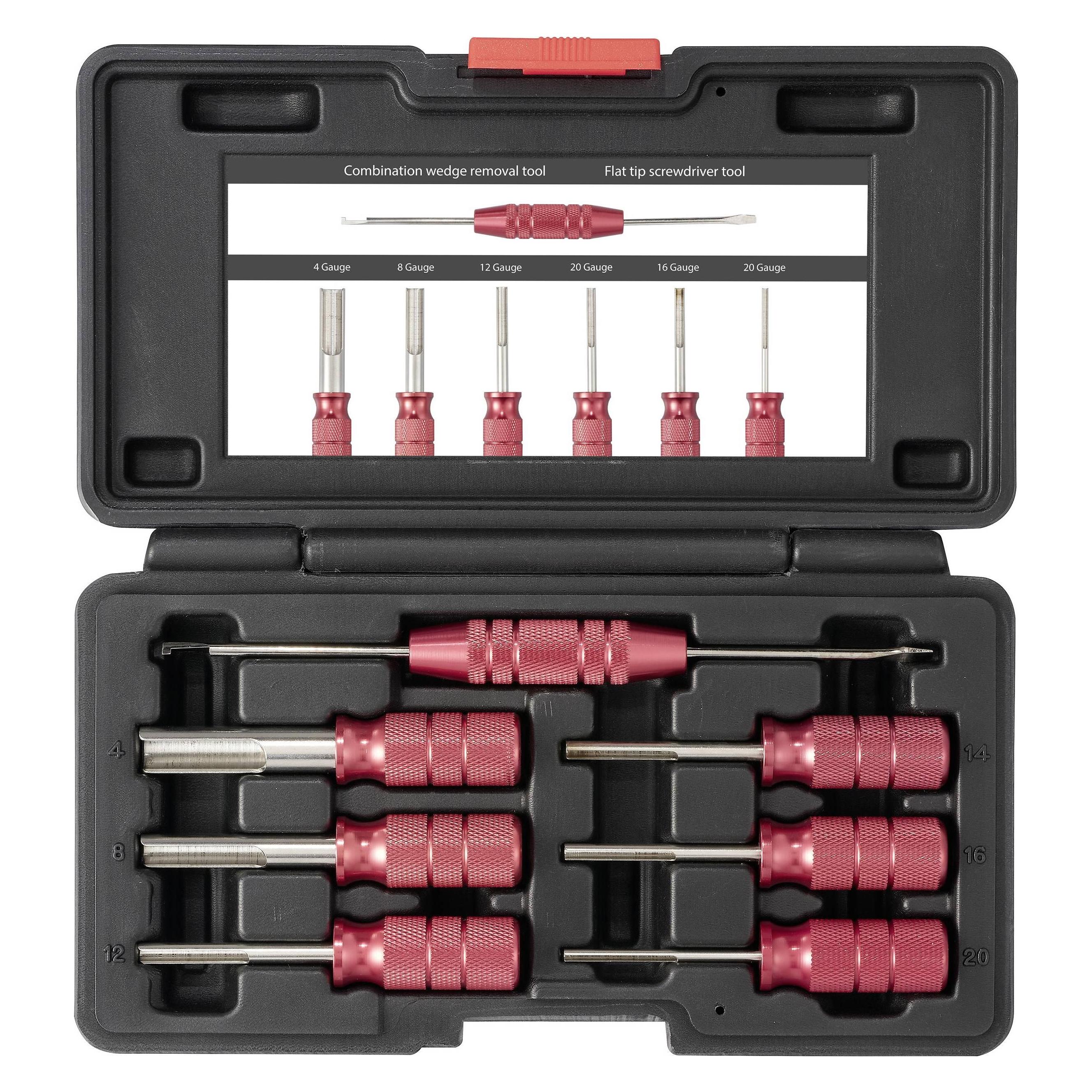 Toolcraft TO-9659463 Entriegelungs Werkzeug-Set Deutsch-Terminal 4 Gauge, 8 G (TO-9659463)