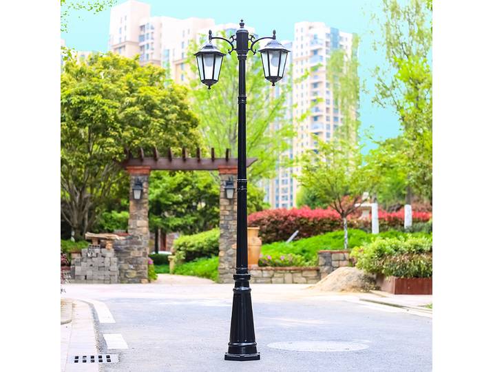 Lampe de jardin européenne étanche, extérieur, villa communautaire, route, lampadaire, ménage, mât élevé, luminaires de paysage, H 2.8