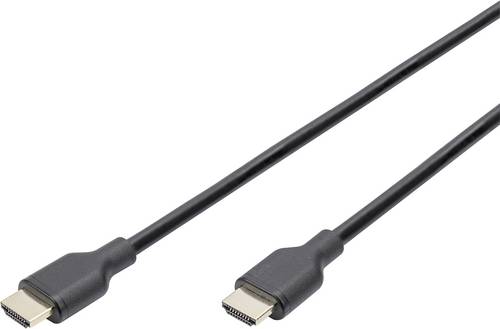 Digitus HDMI Anschlusskabel HDMI-A Stecker 1.00m Schwarz DB-330124-010-S 8K UHD, vergoldete Steckkontakte HDMI-Kabel