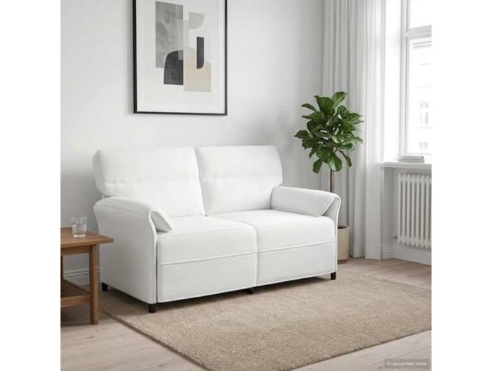 pokgdf Sofa 100% Polyester mit Metallrahmen Modernes Design, Schaumstoffkissen, klappbare Armlehnen, für Wohnzimmer