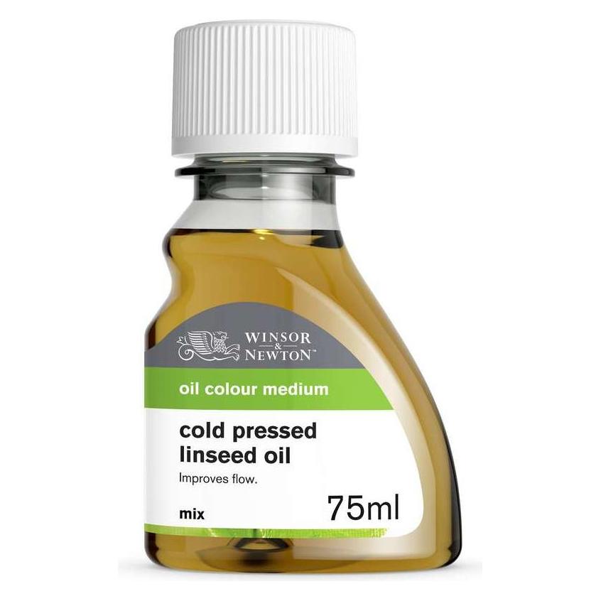 Winsor & Newton Oil additive linseed oil cold pressed 75ml V4 (75 ml) (884955015858)