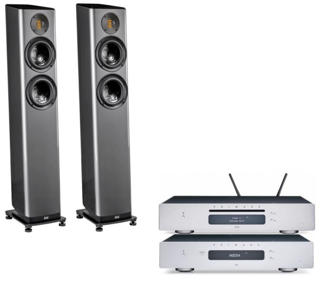 Primare + Primare I15 + CD15 Prisma + Elac Vela FS407.2 Titan