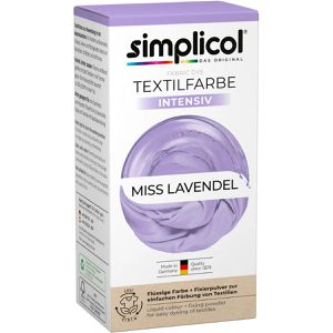 simplicol Textilfarbe intensiv, Miss Lavendel, für Waschmaschine mit Farbfixierer & Salz All-in-1