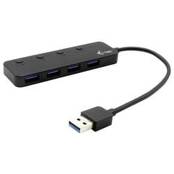 i-tec U3CHARGEHUB4 USB-Hub 4 Port USB-A USB 3.0 5 GBit/s Schwarz I-TEC USB 3.0 Metal HUB 4 Port