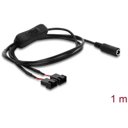 DELOCK Lüfterkabel DC Bu 5,5x2,1mm > 2x4Pin Lüfteranschl. St