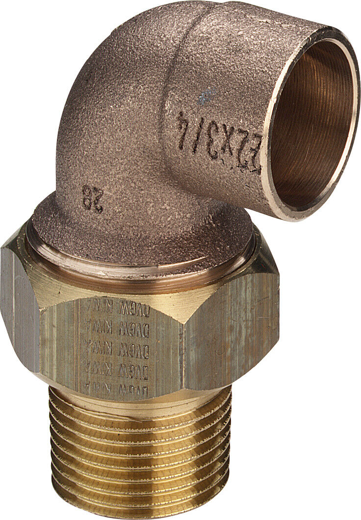 Raccord coudé Viega 144098 42 mm x R 1 1/2, bronze, joint conique, coudé