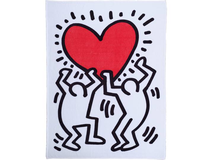 Keith Haring Wohndecke Blanket Love bunt Polyester 150 x 200 cm