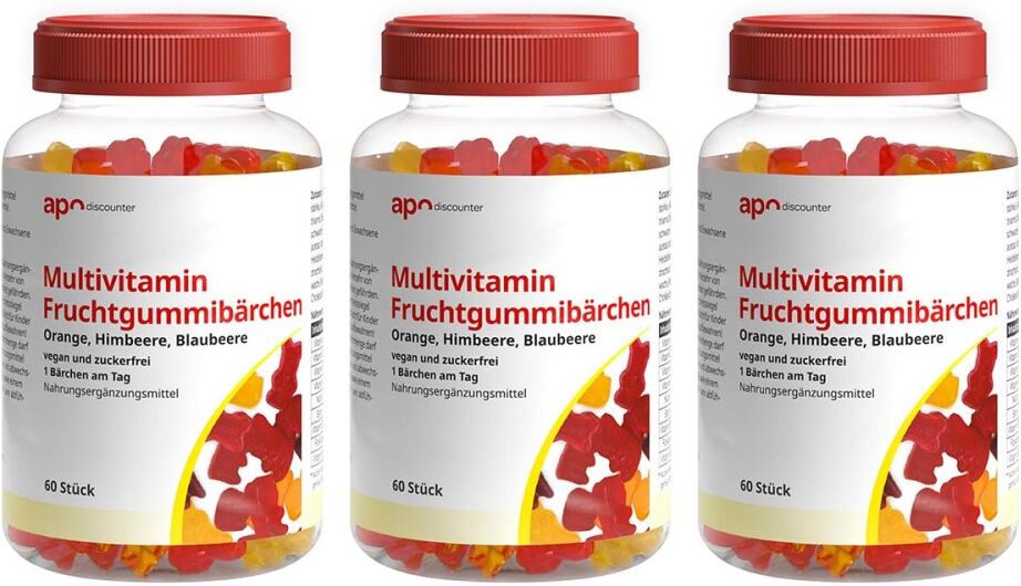 Multivitamin Fruchtgummibärchen zuckerfrei von apodiscounter
