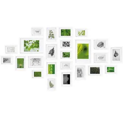 BILDERRAHMEN Nature MDF Weiß (24tlg)