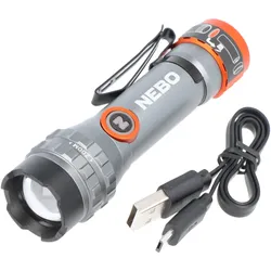 NEBO LED Taschenlampe Davinci 450L Flex mit bis zu 450 Lumen und 237 Meter, mit Li-Ion 14500 Akku