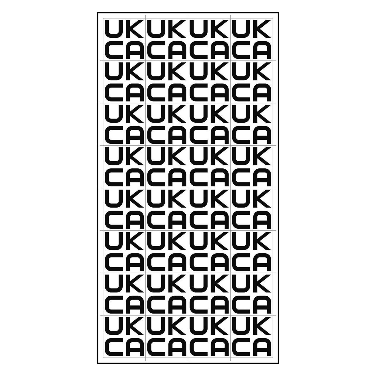 Brady UKCA Mark Labels (UKCA-25X25-PE)