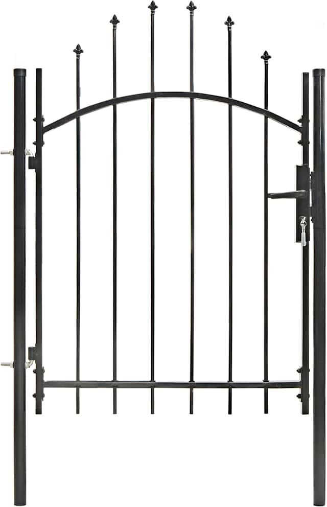 vidaXL Portail de jardin Woerden acier 1x1 m noir