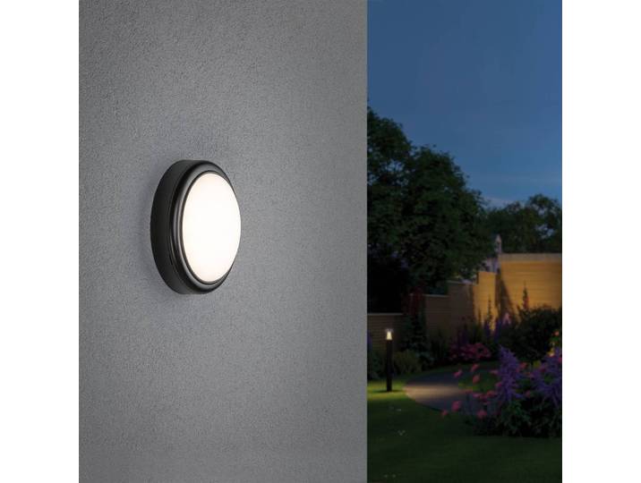 LED-Wandleuchte Calama II Ø 18cm Schwarz