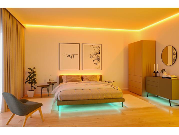 LED-Strip RGB 250cm Silber Kupfer PVC Kunststoff LED-Platine